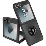 AVIZAR Ovitek za Galaxy Z Flip 6 odporen na udarce z magnetnim obročem za oporo, Črna, (5000189529) | Shoptok.si