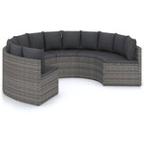  6-dijelni set vrtnih sofa od poliratana s jastucima sivi | shoptok.hr