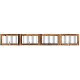  Vrata za pse s postoljem 4 pcs Staro drvo 100 x 60 cm | shoptok.hr