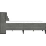  Okvir kreveta s madracem Zidne 2 pcs Tamno siva Baršun - Tamno siva 140 x 200 cm | shoptok.hr