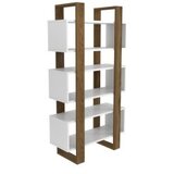 Hanah home polica za knjige reina walnut white | ePonuda.com