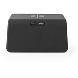 Nedis WCACQ30BK - Budilnik sa LCD ekranom i bežičnim punjačem 15W/5V, crna | Eponuda.com