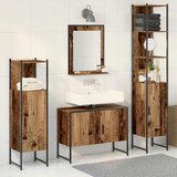  Set namještaja za kupaonicu 4 pcs Smeđa Konstruirano drvo | shoptok.hr