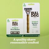 Bull Dog Original Bamboo Razor brivnik + nadomestne britvice 9 ks Slike