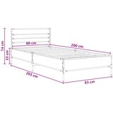  Krevetna konstrukcija Hrast sonoma 80 x 200 cm Slike