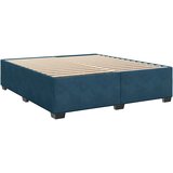  s oprugama i madracem plavi 200x200 cm baršunasti | shoptok.hr