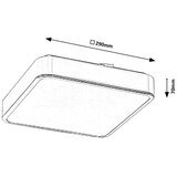 Rabalux wolimir plafonjera, led 22W, hrom, 28cm | Eponuda.com