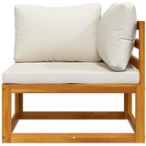  Modularna kutna sofa i krem bijeli jastuci bagremovo drvo | shoptok.hr
