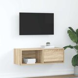 vidaXL TV ormarić boja hrasta 80x31x25,5 cm od konstruiranog drva Cijene
