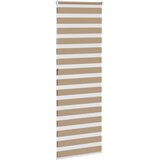 Zebra zavjesa Pješčano smeđa 80x230 cm Širina tkanine 75,9 cm Poliester | Shoptok.si