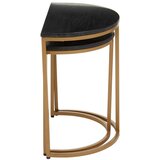Premier Housewares Stranske mizice v kompletu 2 ks z marmorno mizno ploščo 28x45 cm Varana – | Shoptok.si