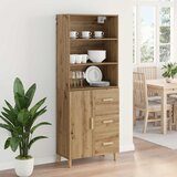  Highboard s ladicama Umjetnički hrast 69,5 x 32,5 x 180 cm | Eponuda.ba