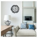 WALLXPERT dekorativni metalni zidni sat enzoclock S016 black | ePonuda.com