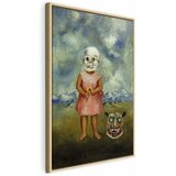  Slika - Frida Kahlo – Girl with Death Mask (She Plays Alone) 60x90 U prirodnom drvenom okviru | shoptok.hr