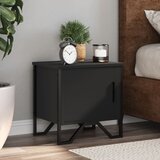 vidaXL Nočna omarica črna 40x30x40 cm iverna plošča | Shoptok.si