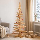  Drveno božićno drvce KOTKA 150 cm Masivna borovina | shoptok.hr