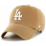 47 Brand Bombažna bejzbolska kapa MLB Los Angeles Dodgers bež barva