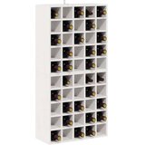  Stalak za vino 2 pcs Bijelo 56 x 25 x 56 cm Čvrsto borovo drvo | shoptok.hr