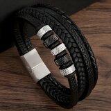  Muška Narukvica GI-33324 - Crna/Srebrna 2 KP33324 | shoptok.hr
