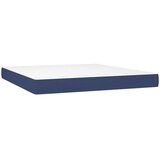 vidaXL Krevet s oprugama i madracem plavi 160x200 cm od tkanine | shoptok.hr