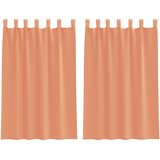 Voile zavjese s petljama 2 kom terakota 140x175 cm | Shoptok.si