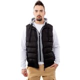 Glano Men's quilted vest - black Cijene