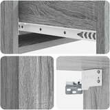 Stolna montirana na zid Siva sonoma 87,5 x 34,5 x 17 cm | shoptok.hr
