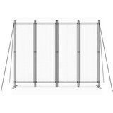 Multi Garden preklopni paravan za vrt i prostorije, 4-dijelni &amp;ndash; 167x216 cm, bež Slike