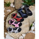 Resti Navy blue women's sandals with bow Oyall | shoptok.hr
