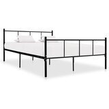 Maison Chic Posteljni okvir - Dvoposteljna postelja - Zakonska postelja črn kovinski 160x200 cm-J4949, (21767284) | Shoptok.si
