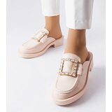 Gemre Beige mules with closed toe Columbus | Shoptok.si