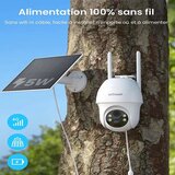 Oem Nadzorna kamera, 3 MP, nočno gledanje 15 m, solarno napajanje, vremensko odporna, brezžična 4G LTE, (5000137756) | Shoptok.si