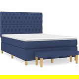  The Living Store Box spring postelja z vzmetnico modra 140x200 cm blago - Box Spring Postelja, (21496895) | Shoptok.si