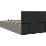  Hidraulični okvir za krevet od tkanine svjetlosivi 90 x 200 cm | Eponuda.com