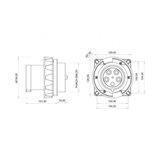 Madras doo Beograd UTIKAČ UGRADNI UKO-UTO BEMIS IP67 125A 3P+E+N 400V BC1-6505-7114 | ePonuda.com