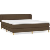  The Living Store Box spring postelja z vzmetnico temno rjava 180x200 cm blago - Box Spring Postelja, (21448856) | Shoptok.si