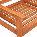  Klupa dvosjed s jastukom 120 cm masivno drvo eukaliptusa | shoptok.hr
