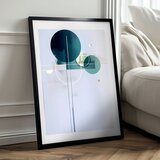 Zidni poster sa ekstra efektom - zlatni balans
