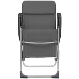  Zložljivi stoli za kampiranje 4 kosi sive barve aluminij | Shoptok.si