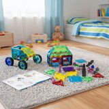  Set magnetskih građevnih kocki – kuća i automobil, 48 dijelova | shoptok.hr