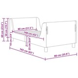  Krevet za djecu s uzglavljem Ružičasta 80 x 160 cm Vuna | shoptok.hr