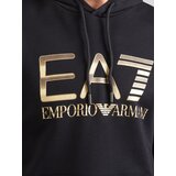 Ea7 Emporio Armani Sweater majica zlatna / crna | shoptok.hr