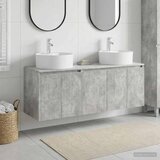 Set ormarića za kupaonicu 3 kom. Betonska siva - Betonska siva | shoptok.hr