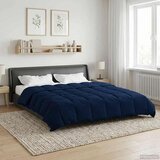 Puni Polna celoletna prevleka Temno modra 240 x 260 cm Mikrovlakna, (5000284394) | Shoptok.si