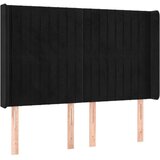  Box spring postelja z vzmetnico LED črna 140x200 cm žamet, (20899494) | Shoptok.si
