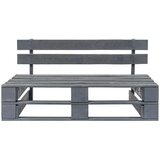  Srednja vrtna sofa od paleta od sivo impregnirane borovine | shoptok.hr