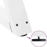  noge jedilne mize 2 kosa bela 80x(72-73,3) cm jeklo, (21828224) | Shoptok.si