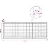  Gabion s žicom debljine 3 5 mm i mrežom 5x10 cm 150x30x50 cm - 30 cm 50 cm 150 cm | shoptok.hr