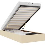 Maison Chic Otomanski Posteljni okvir - Enojna postelja - Postelja za odrasle brez vzmetnice krem 90x200 cm blago-J1932, (21760447) | Shoptok.si