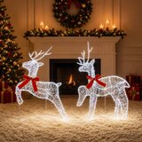  Božićni irvas 2 kom. 40 LED lampica Hladno bijela - Hladna bijela | shoptok.hr